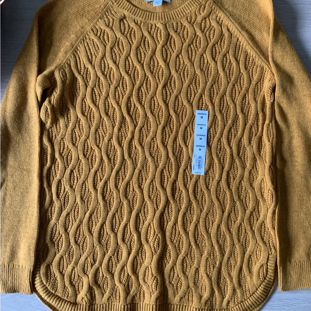 Ribbed Mustard yellow sweater